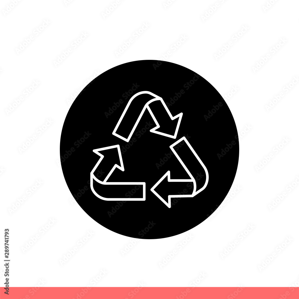 Recycle vector icon
