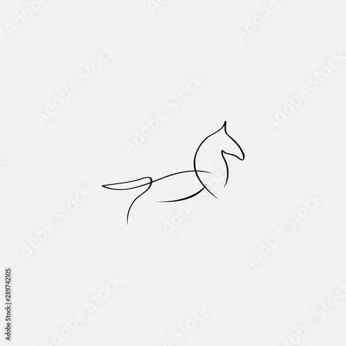 horse standing on three paws Icon, horse standing on three paws Icon Eps10