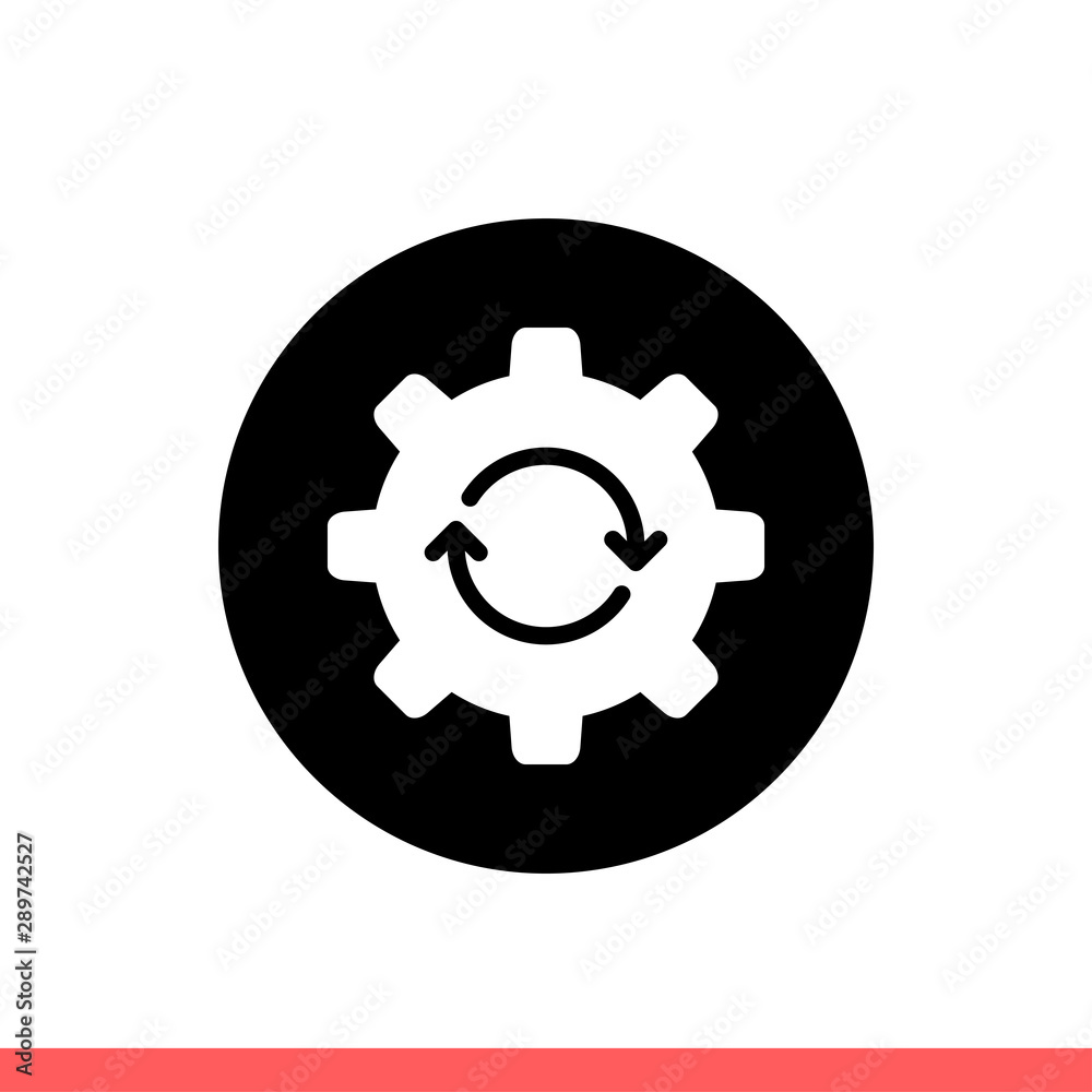 System update vector icon, upgrade symbol System update vector icon, upgrade symbol