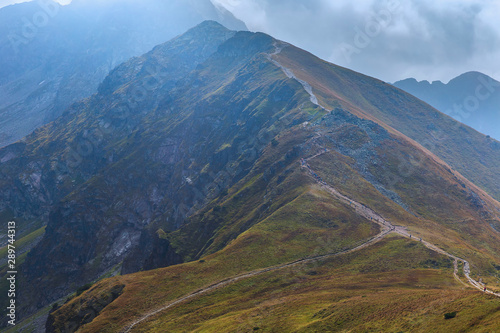 Hiking trail in Tatra mount...