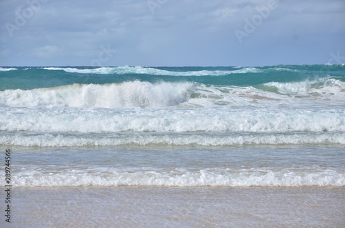 Waves of Pacific ocean