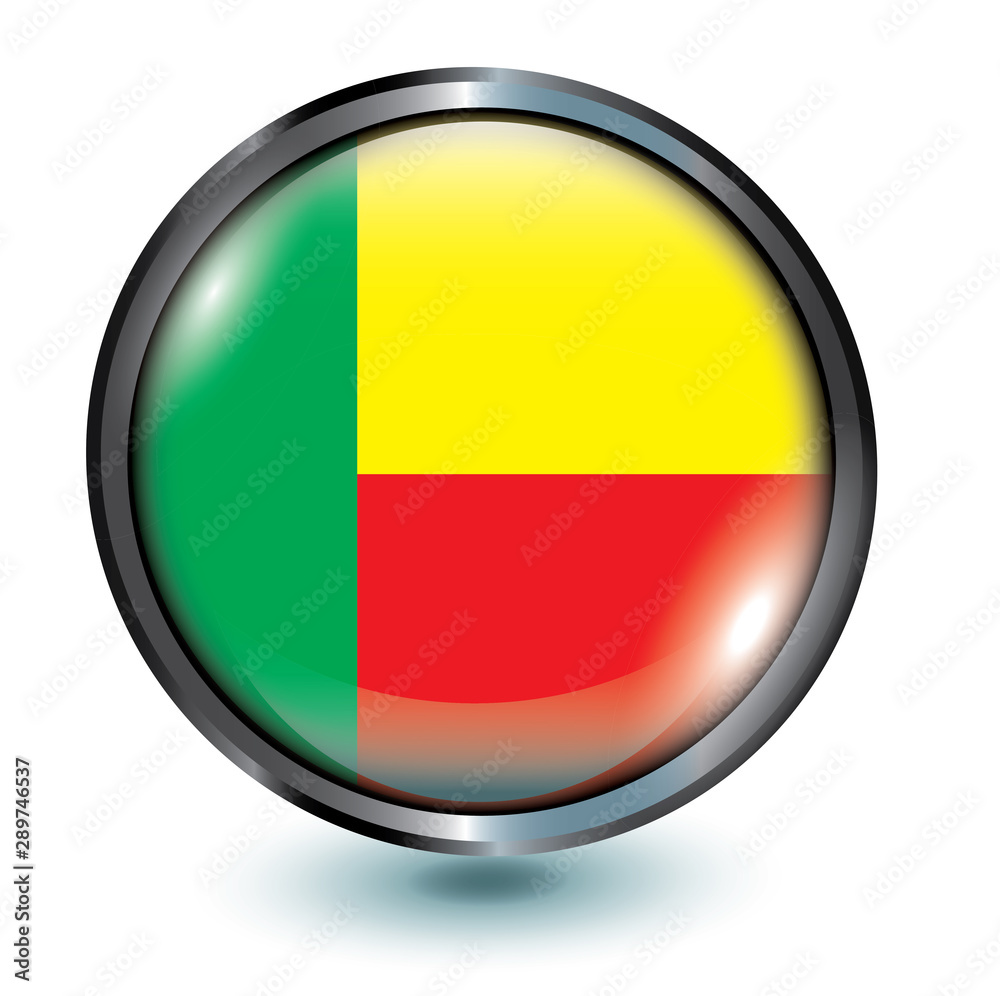 Fototapeta premium 3d-button-benin