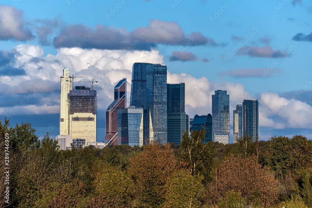 Naklejka premium Moscow Business Centre Moscow-City