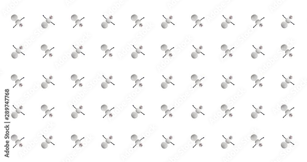 4k Video with Alpha Channel. Loopable Pattern with Clay Snowman 4k Video with Alpha Channel. Loopable Pattern with Clay Snowman