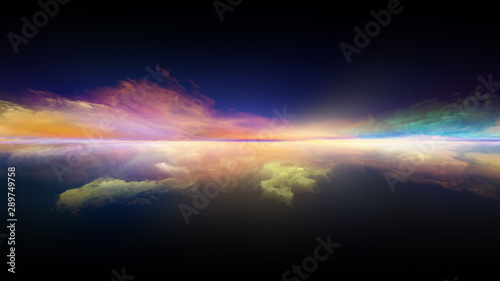 Fototapeta Naklejka Na Ścianę i Meble -  Sunset Particles