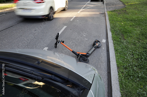 E-Scooter Crash with a Car
