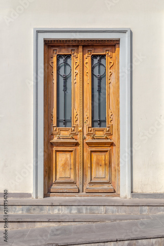 Glazed wooden door