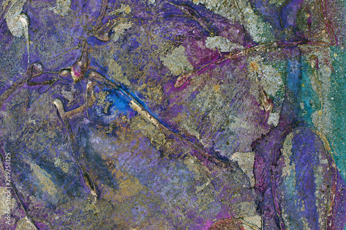 Fototapeta Naklejka Na Ścianę i Meble -  background with metal oxidation effect. blending shades of purple and silver
