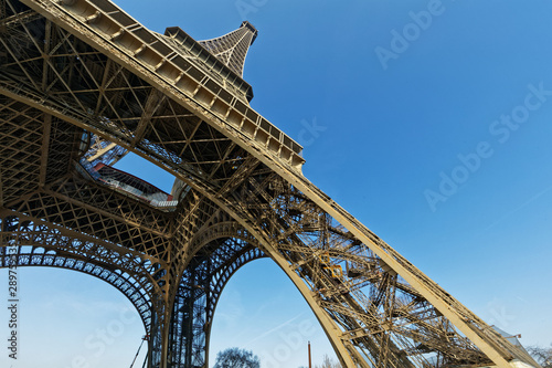 Paris, France - Eiffel tower made of iron © chromoprisme