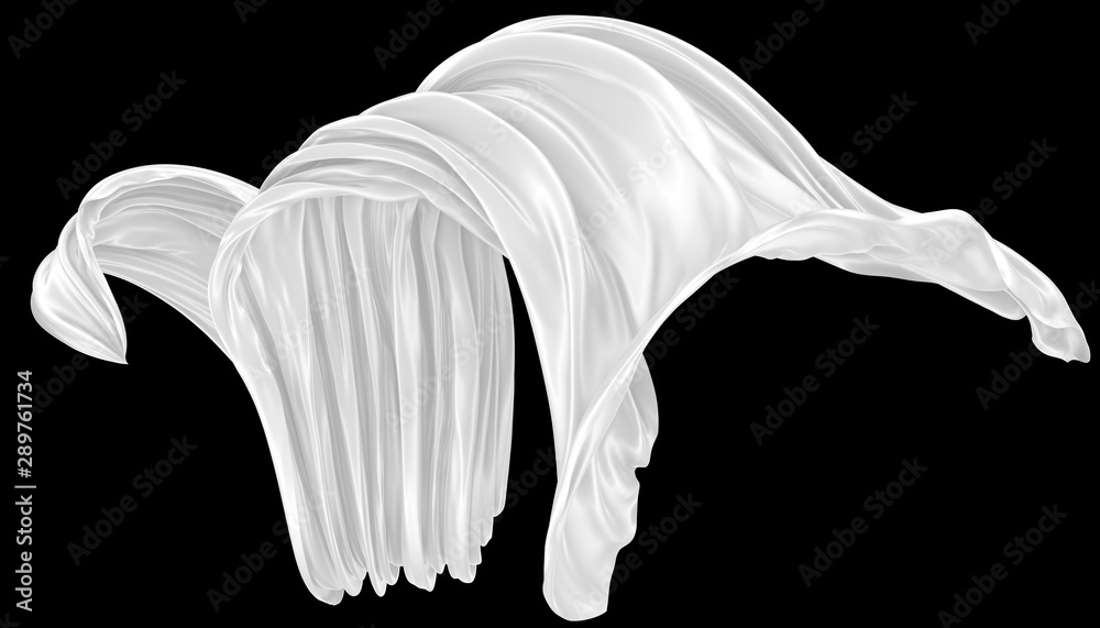 Fototapeta premium Abstract background of colored wavy silk or satin.