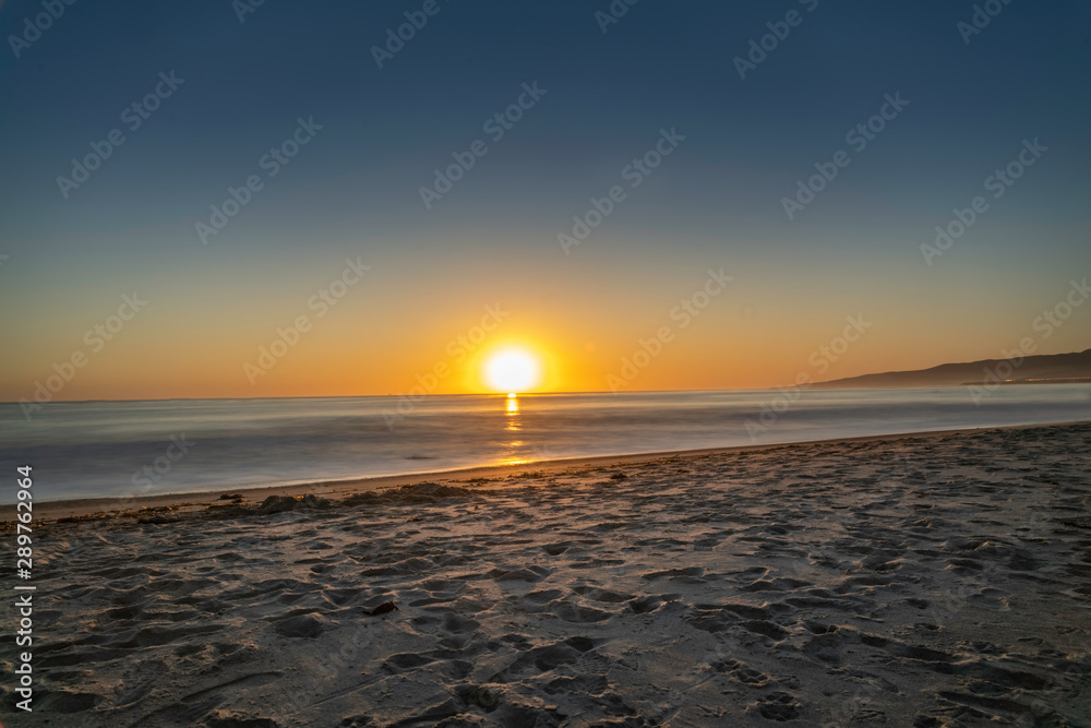 California beach sunset