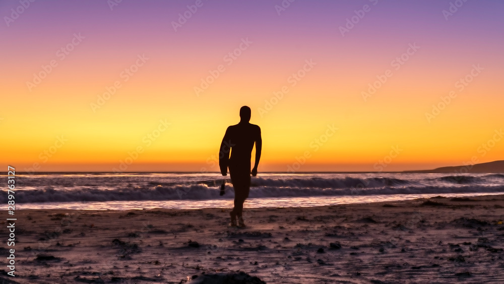 California beach sunset