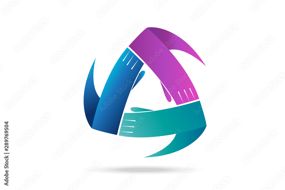 Logo handshake business people vector web image Logo handshake business people vector web image