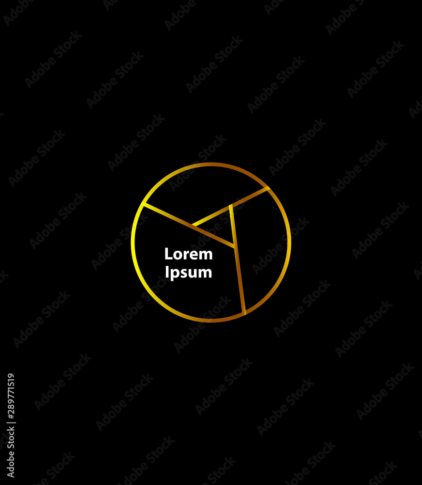 logo templates in the form of simple shapes and designs, triangles and lines