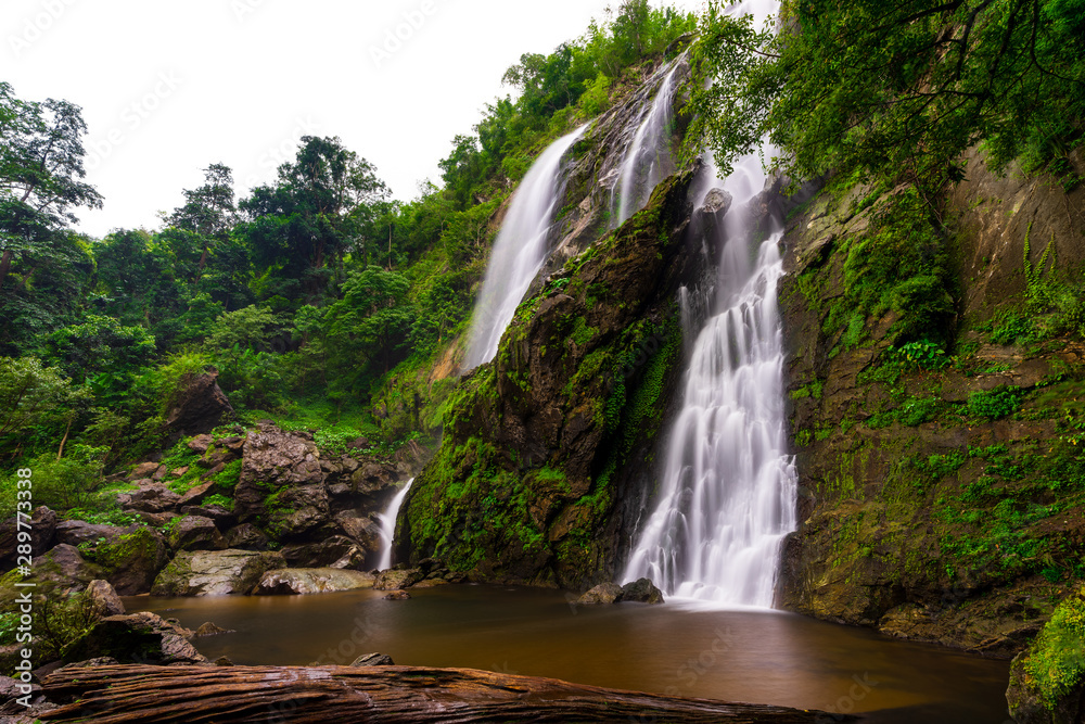 Khlong Lan Waterfall, A waterfall in klong Lan national park of Thailand. KamphaengPhet ,Thailand. Khlong Lan Waterfall, A waterfall in klong Lan national park of Thailand. KamphaengPhet ,Thailand.