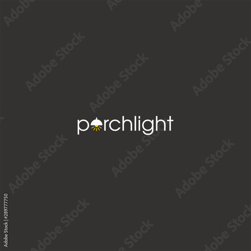 porch light typography logo design