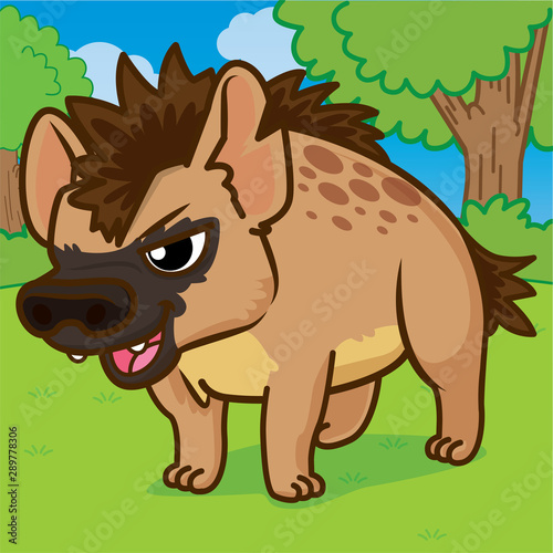 Hyena cartoon  animal cute cartoon