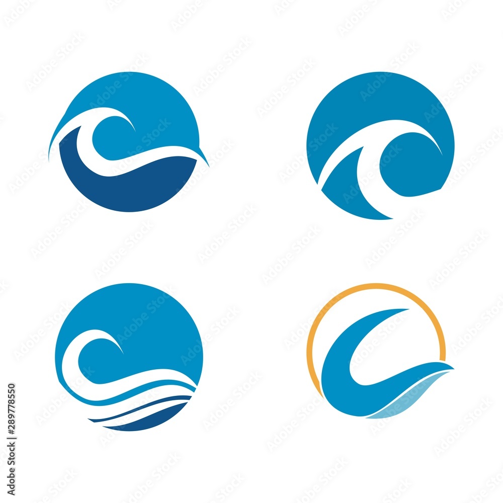 Water wave Logo Template, design concept vector Water wave Logo Template, design concept vector