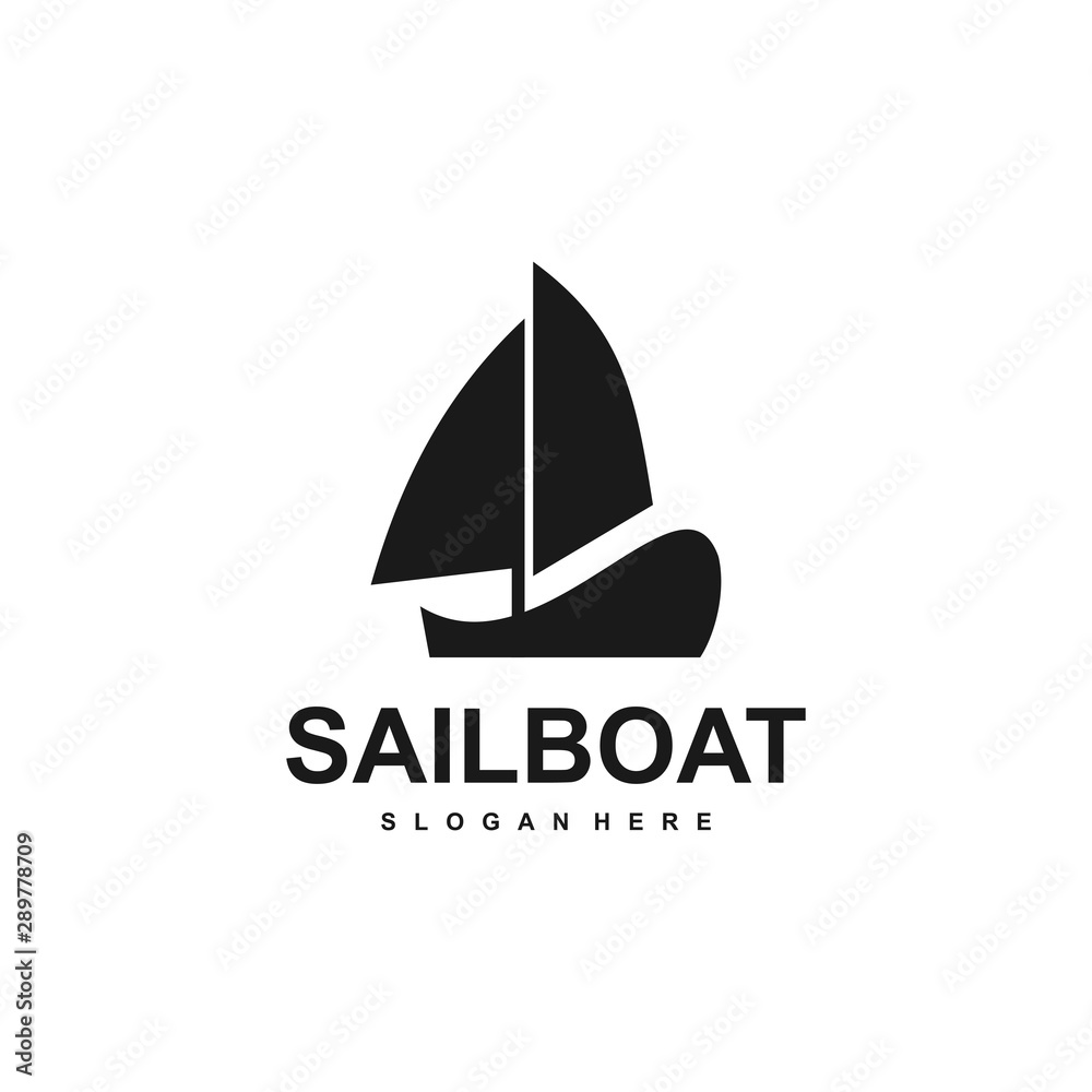 sail boat logo template, design concept vector sail boat logo template, design concept vector