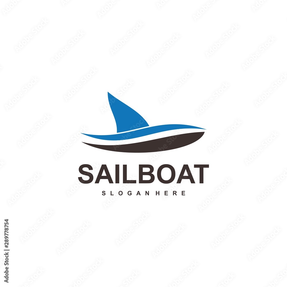 sail boat logo template, design concept vector sail boat logo template, design concept vector