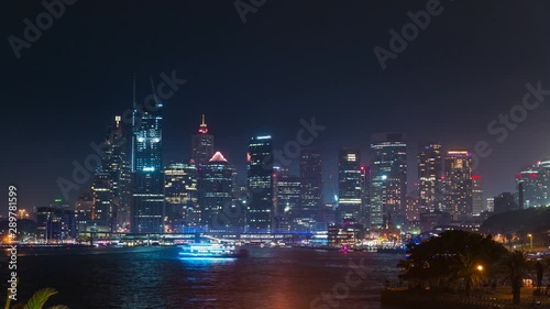 Sydney Harbour at Vivid 2019 Time Lapse