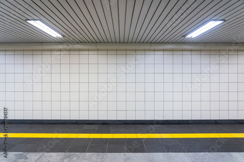 Closeup View of a Regular Public Corridor.