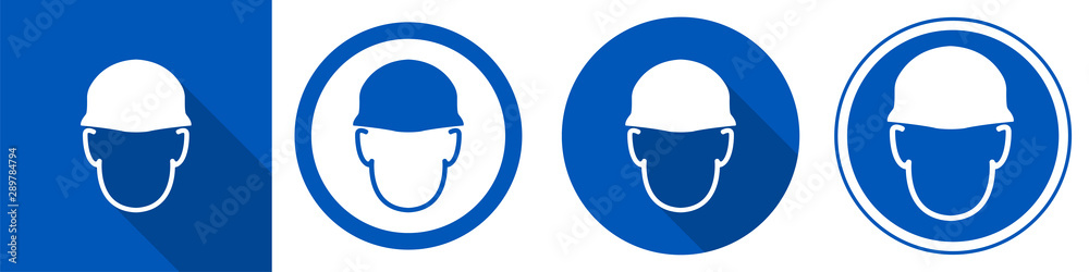 Wear helmet Symbol Sign Isolate on White Background,Vector Illustration Wear helmet Symbol Sign Isolate on White Background,Vector Illustration