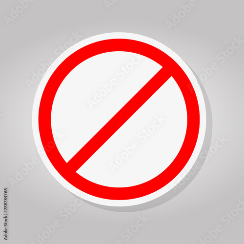 Free Download No Sign Empty Red Crossed Out Circle,Not Allowed Sign Isolate On White Background,Vector Illustration - GFXLoad