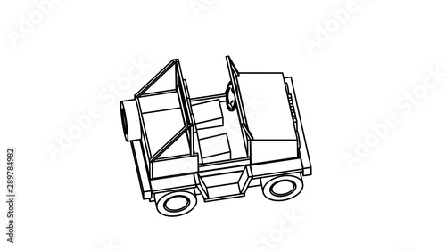 coloring page of vehicle