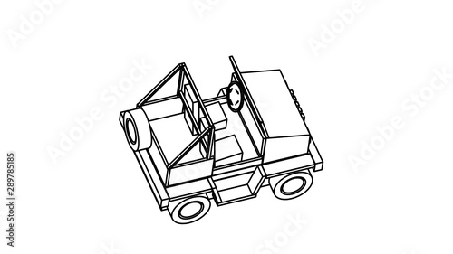 coloring page of vehicle