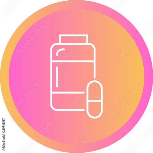 Beautiful medicines vector line icon