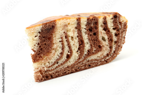 Slice of Chocolate Marble Cake photo