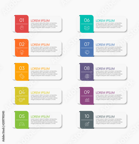 Business data visualization. timeline infographic icons designed for abstract background template milestone element modern diagram process technology digital marketing data presentation chart Vector