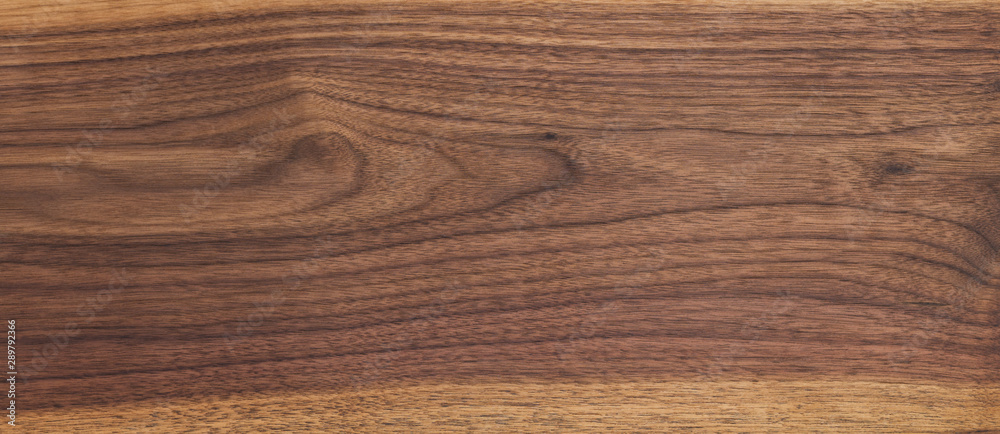 Obraz premium Texture of black walnut board with oil finish