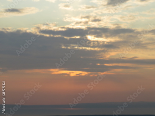 sunset over the sea in the sky © Thomas
