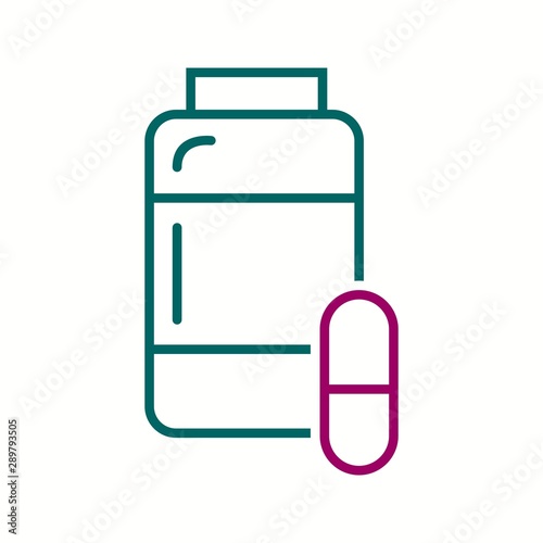 Beautiful medicines vector line icon