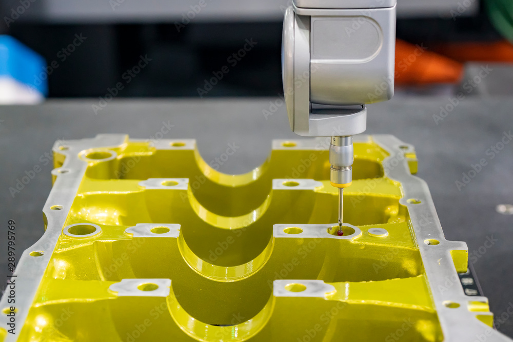 The Coordinate Measuring machine ,CMM probe measure dimension of the ...