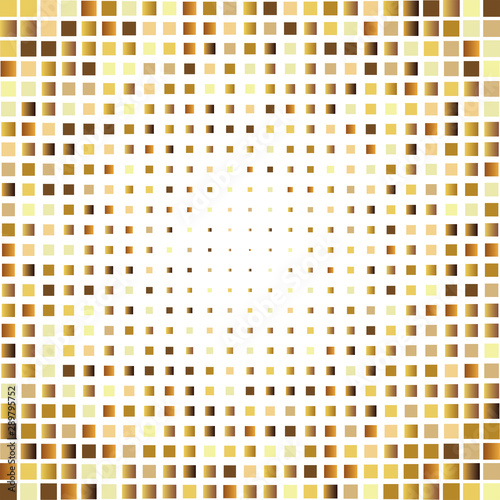 Mosaic background of golden glitter