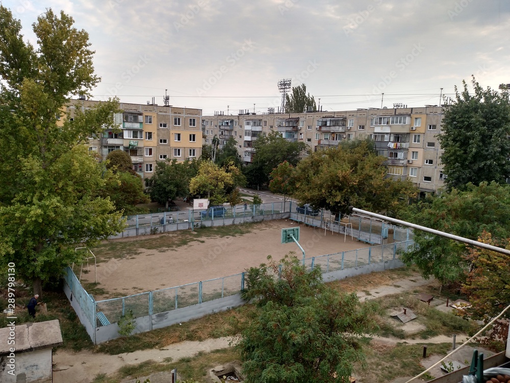 Naklejka premium view of the city