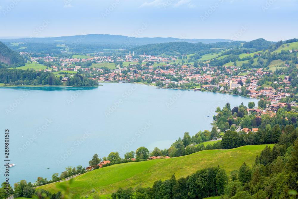 Schliersee in a view from the top of the mountain