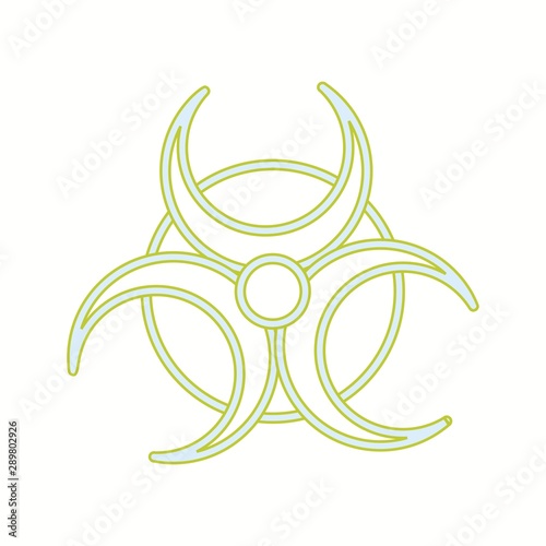 Beautiful Bio Hazard vector line icon