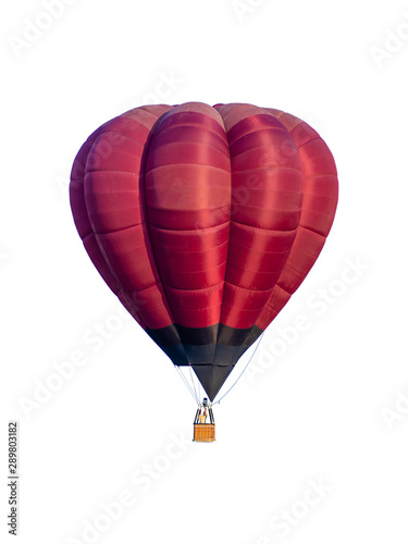 hot air balloon isolated on white background.