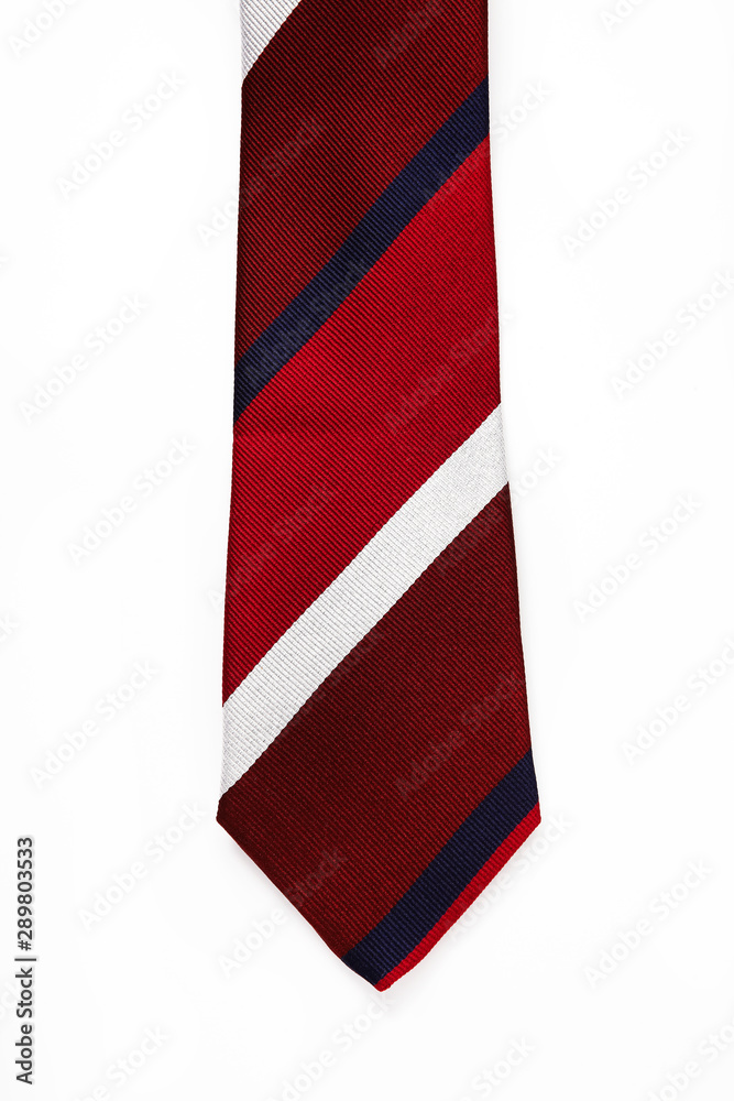 necktie on a white background.