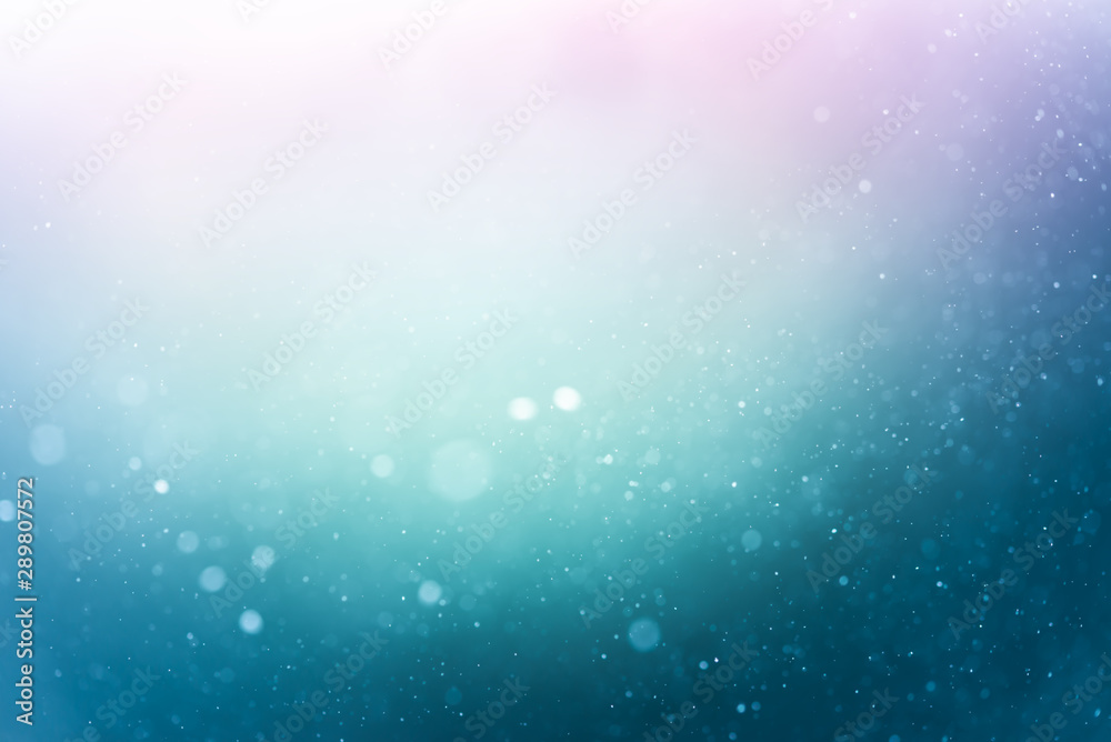 Fototapeta premium Abstract Blue bokeh defocus glitter blur background.