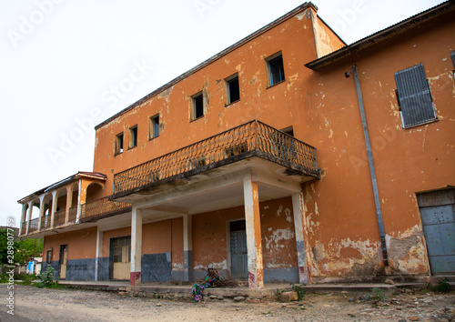 Old italian style building, Debub, Ghinda, Eritrea photo