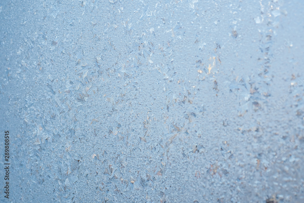 Obraz premium Rime, frost, ice texture. ice pattern texture