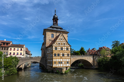 Symbolic view of the old town hall in Bamberg