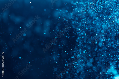 Abstract Blue bokeh background