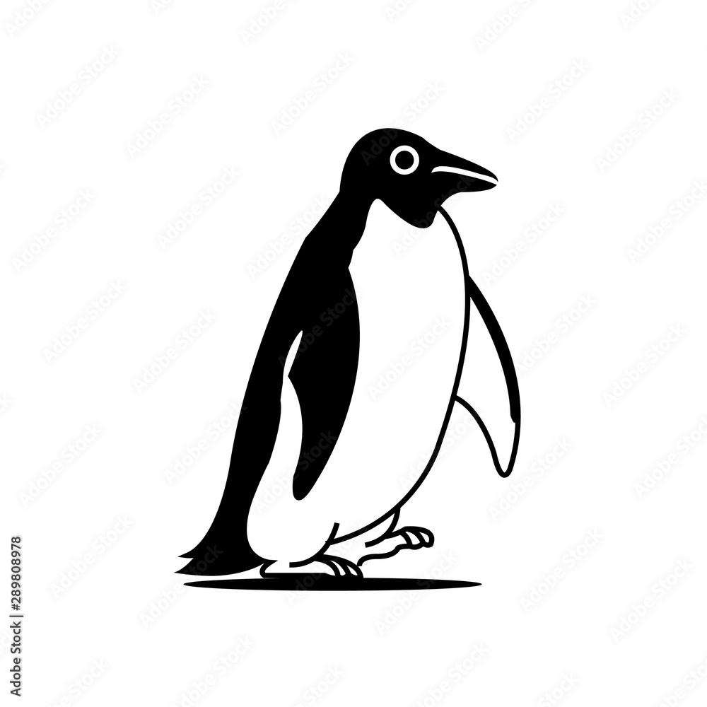 Fototapeta premium vector pinguin logo design illustration icon