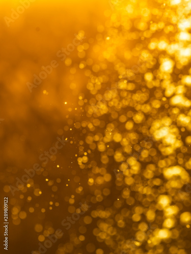 Abstract Yellow bokeh defocus Background.